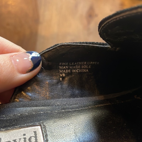 Charles David black textured slides - Picture 3 of 3